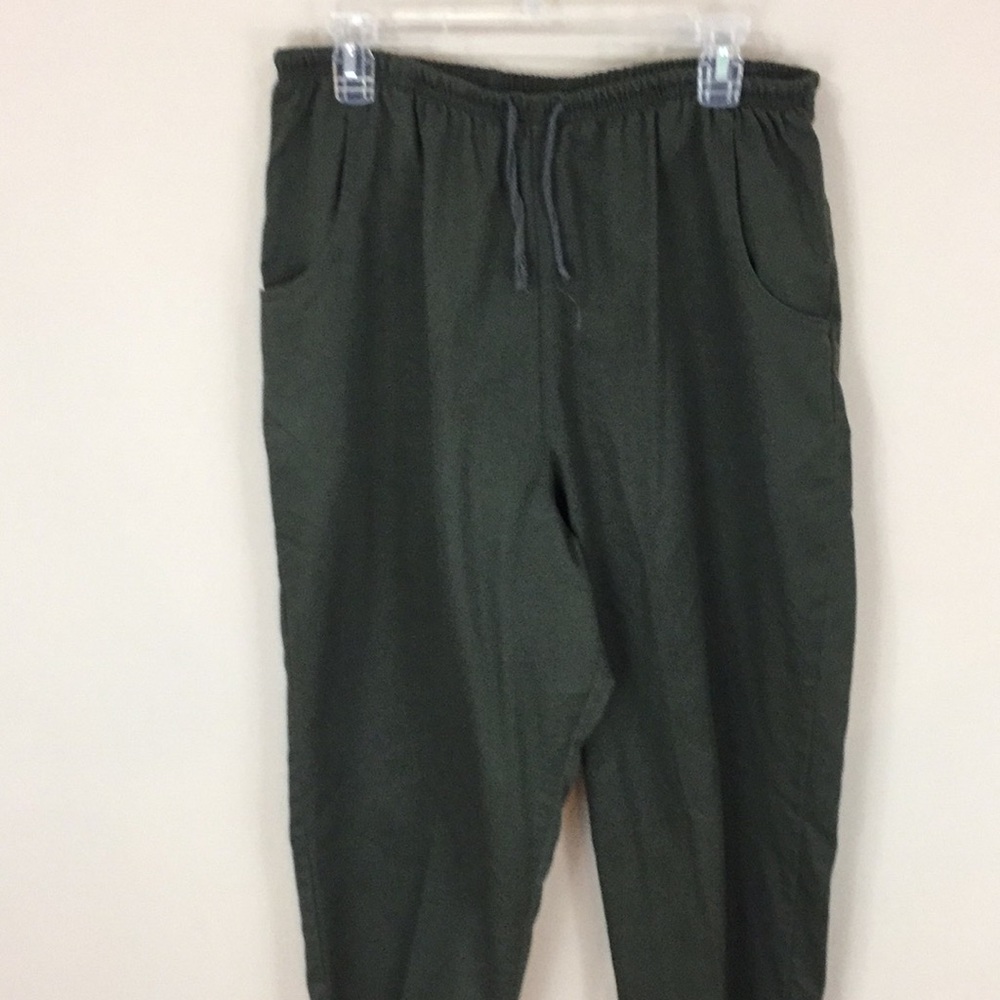 Bobbie Brooks Olive Green Drawstring Jogger Pants